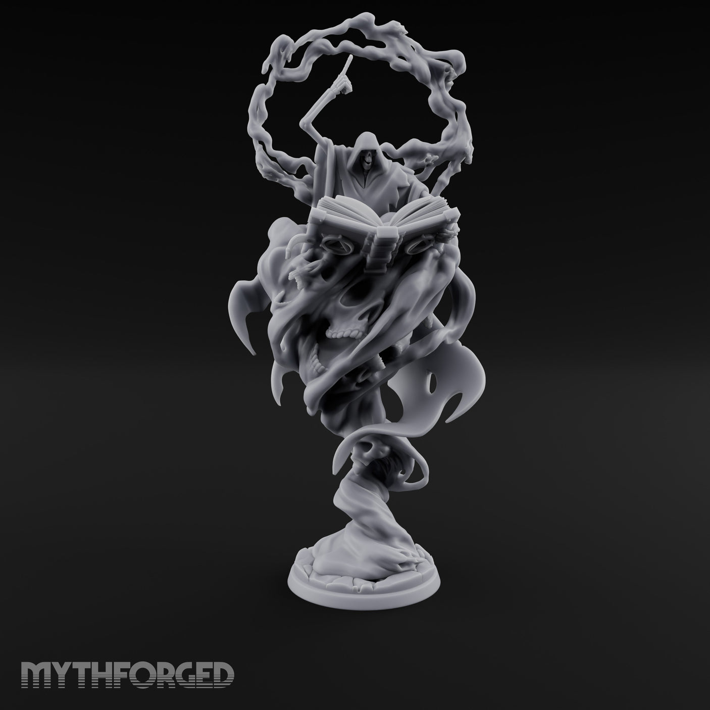 Tome And Tendril Conjuring Lich Seer Miniature for Dungeons and Dragons, Pathfinder or other TTRPGs