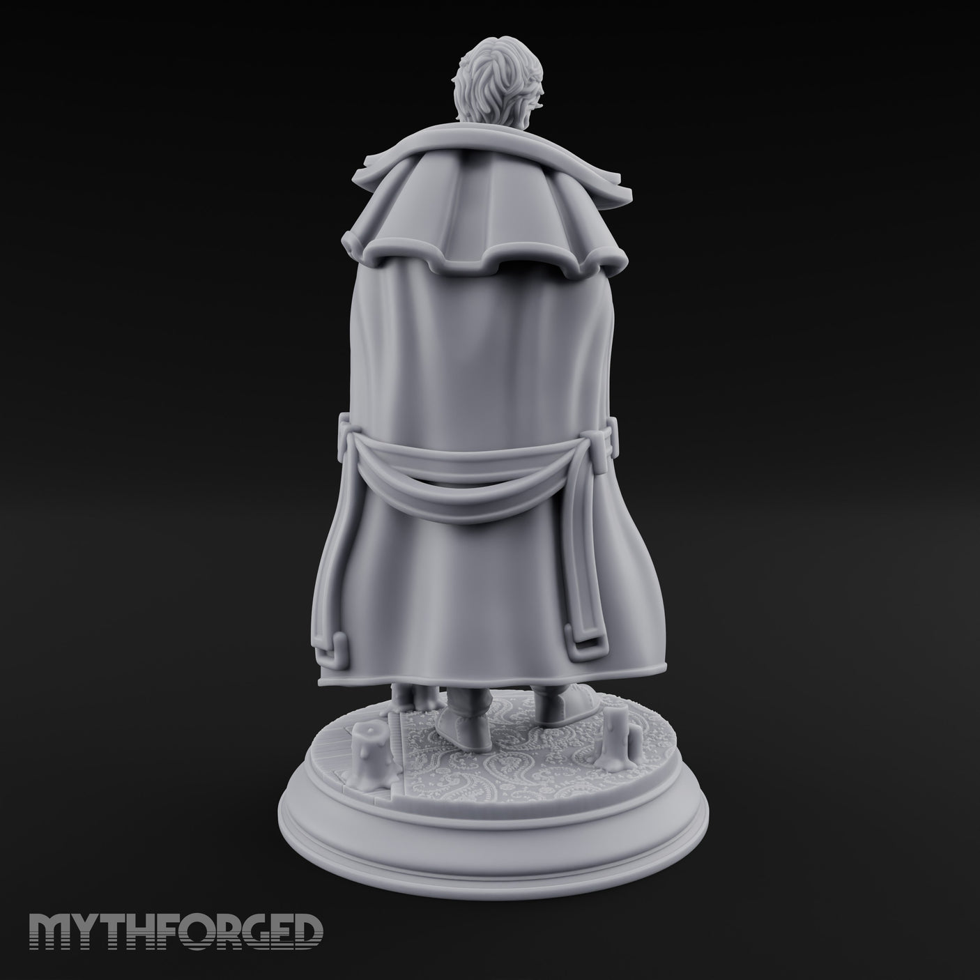 Tome And Wand Human Wizard Miniature for Dungeons and Dragons, Pathfinder or other TTRPGs
