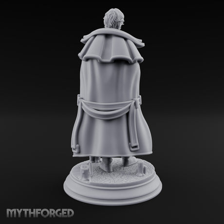 Tome And Wand Human Wizard Miniature for Dungeons and Dragons, Pathfinder or other TTRPGs