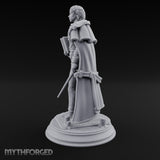 Tome And Wand Human Wizard Miniature for Dungeons and Dragons, Pathfinder or other TTRPGs