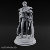 Tome And Wand Human Wizard Miniature for Dungeons and Dragons, Pathfinder or other TTRPGs