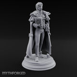 Tome And Wand Human Wizard Miniature for Dungeons and Dragons, Pathfinder or other TTRPGs
