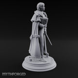 Tome And Wand Human Wizard Miniature for Dungeons and Dragons, Pathfinder or other TTRPGs