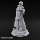 Tome And Wand Human Wizard Miniature for Dungeons and Dragons, Pathfinder or other TTRPGs