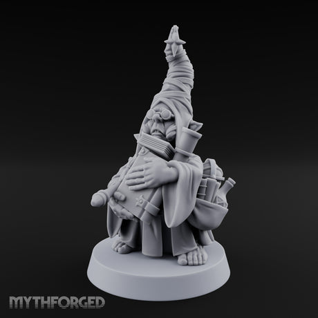 Tome Clutching Halfling Scholar Miniature for Dungeons and Dragons, Pathfinder or other TTRPGs