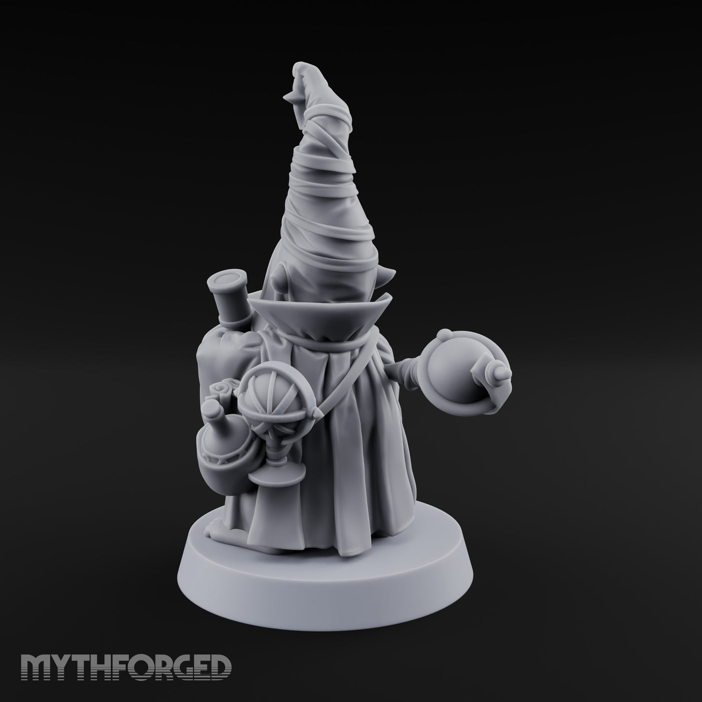Tome Clutching Halfling Scholar Miniature for Dungeons and Dragons, Pathfinder or other TTRPGs