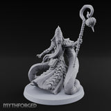 Tome Clutching Ilithid Mage Miniature for Dungeons and Dragons, Pathfinder or other TTRPGs