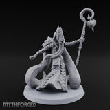 Tome Clutching Ilithid Mage Miniature for Dungeons and Dragons, Pathfinder or other TTRPGs