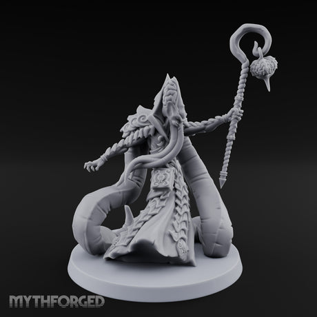 Tome Clutching Ilithid Mage Miniature for Dungeons and Dragons, Pathfinder or other TTRPGs