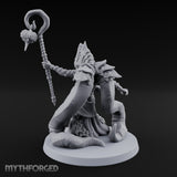 Tome Clutching Ilithid Mage Miniature for Dungeons and Dragons, Pathfinder or other TTRPGs