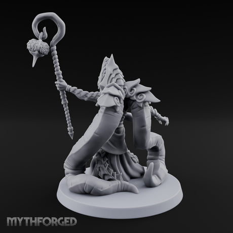 Tome Clutching Ilithid Mage Miniature for Dungeons and Dragons, Pathfinder or other TTRPGs