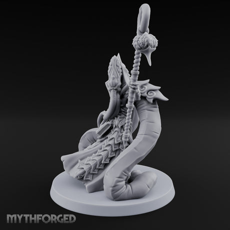 Tome Clutching Ilithid Mage Miniature for Dungeons and Dragons, Pathfinder or other TTRPGs