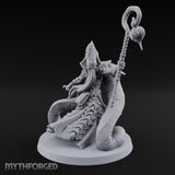Tome Clutching Ilithid Mage Miniature for Dungeons and Dragons, Pathfinder or other TTRPGs