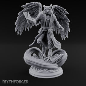 Tome Clutching Wizard Miniature for Dungeons and Dragons, Pathfinder or other TTRPGs