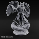 Tome Clutching Wizard Miniature for Dungeons and Dragons, Pathfinder or other TTRPGs