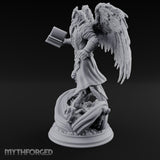 Tome Clutching Wizard Miniature for Dungeons and Dragons, Pathfinder or other TTRPGs
