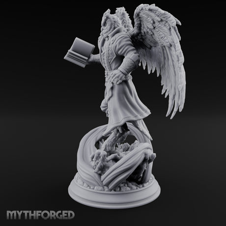 Tome Clutching Wizard Miniature for Dungeons and Dragons, Pathfinder or other TTRPGs