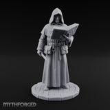 Tome Reading Human Arcanist Miniature for Dungeons and Dragons, Pathfinder or other TTRPGs