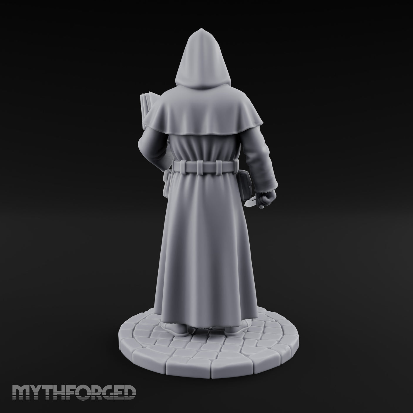 Tome Reading Human Arcanist Miniature for Dungeons and Dragons, Pathfinder or other TTRPGs