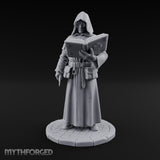 Tome Reading Human Arcanist Miniature for Dungeons and Dragons, Pathfinder or other TTRPGs