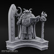 Tome Reading Staff Bearing Dwarf High Priest Miniature for Dungeons and Dragons, Pathfinder or other TTRPGs