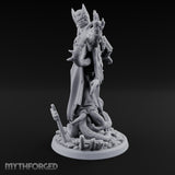 Tome Reading Staff Wielding Deep One Bishop B Miniature for Dungeons and Dragons, Pathfinder or other TTRPGs