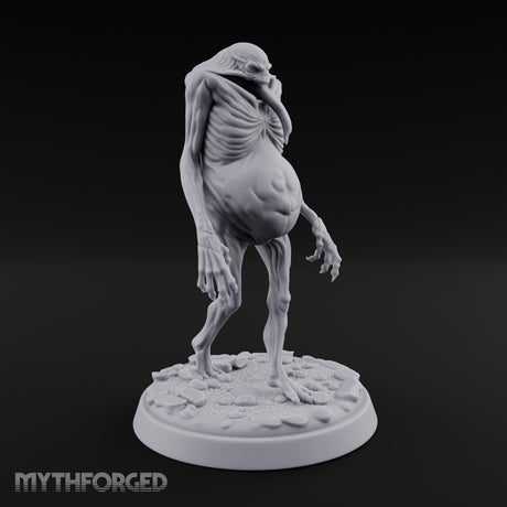 Tongue Lolling Gut Swollen Fleshwarp Miniature for Dungeons and Dragons, Pathfinder or other TTRPGs