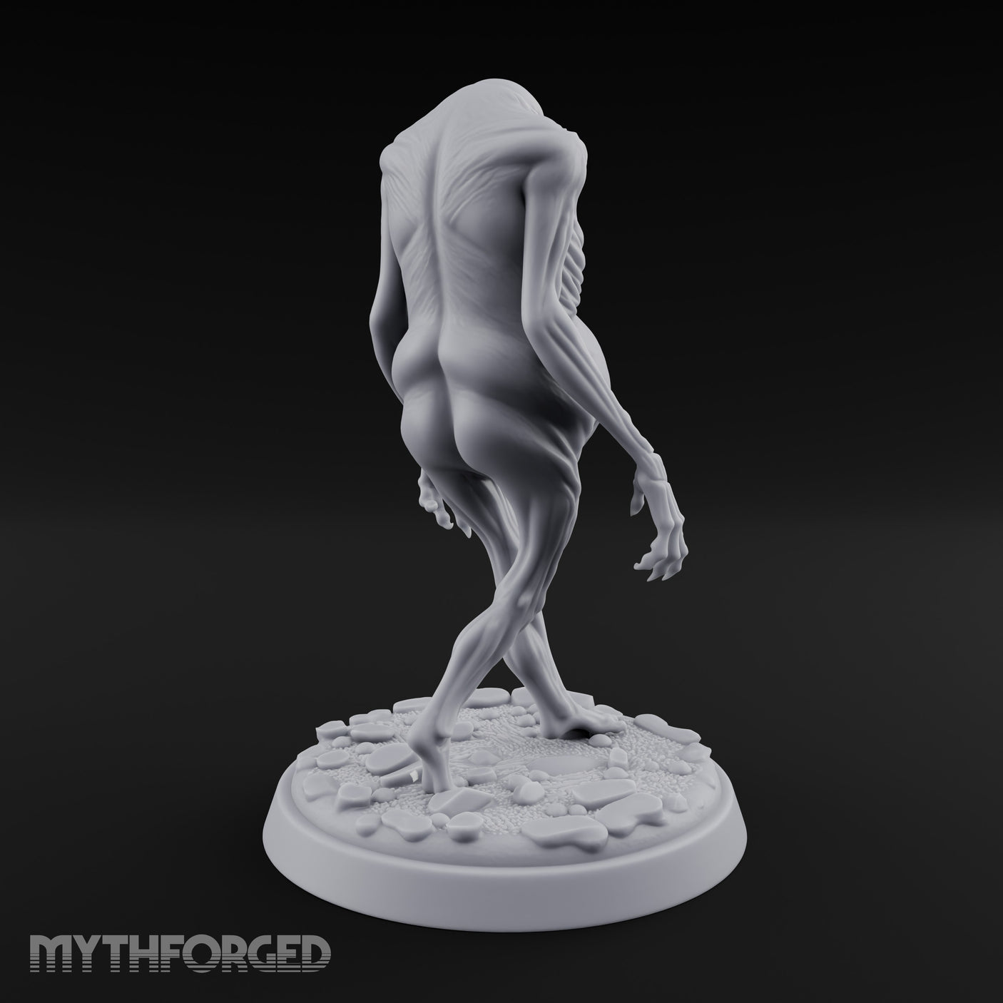 Tongue Lolling Gut Swollen Fleshwarp Miniature for Dungeons and Dragons, Pathfinder or other TTRPGs