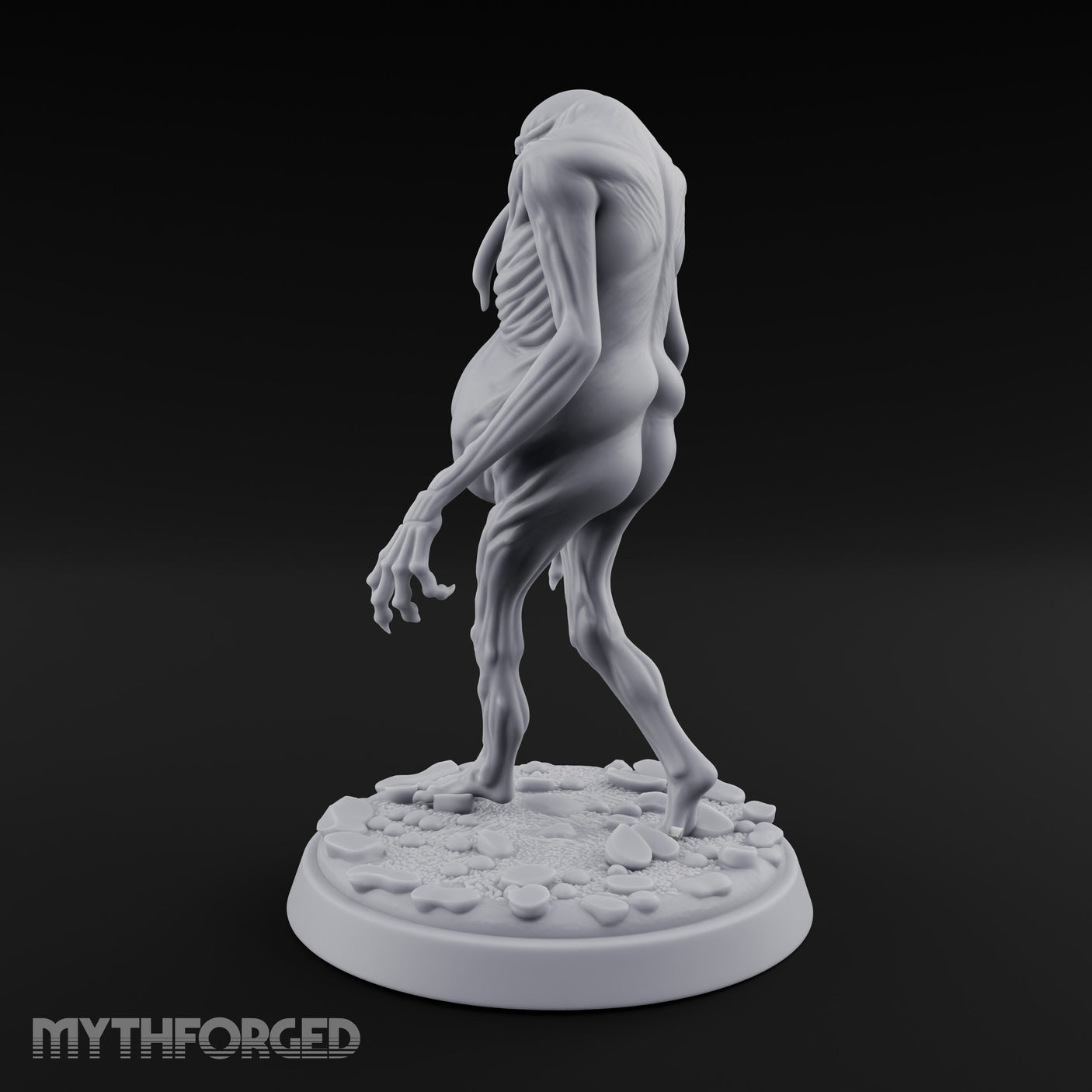 Tongue Lolling Gut Swollen Fleshwarp Miniature for Dungeons and Dragons, Pathfinder or other TTRPGs