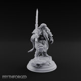 Shouldering the Axe Dwarf Warrior