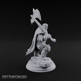Shouldering the Axe Dwarf Warrior