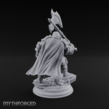 Shouldering the Axe Dwarf Warrior