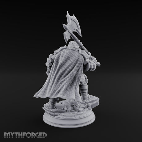 Shouldering the Axe Dwarf Warrior