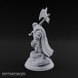 Shouldering the Axe Dwarf Warrior