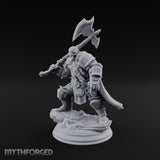 Shouldering the Axe Dwarf Warrior
