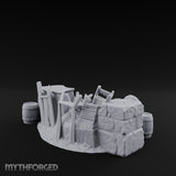 Toppled Chair-Strewn Tavern Wreckage Pile Miniature for Dungeons and Dragons, Pathfinder or other TTRPGs