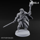 Torch And Map Bearing Tomb Raider A Miniature for Dungeons and Dragons, Pathfinder or other TTRPGs