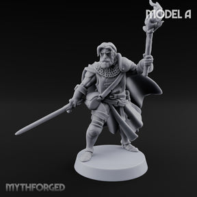 Torch And Map Bearing Tomb Raider A Miniature for Dungeons and Dragons, Pathfinder or other TTRPGs