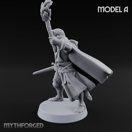 Torch And Map Bearing Tomb Raider A Miniature for Dungeons and Dragons, Pathfinder or other TTRPGs