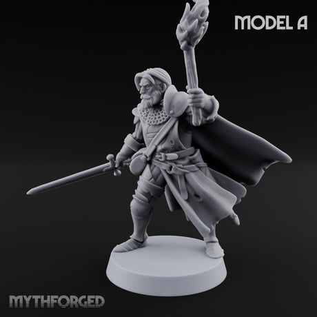 Torch And Map Bearing Tomb Raider A Miniature for Dungeons and Dragons, Pathfinder or other TTRPGs