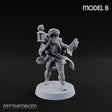 Torch And Map Bearing Tomb Raider B Miniature for Dungeons and Dragons, Pathfinder or other TTRPGs