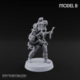 Torch And Map Bearing Tomb Raider B Miniature for Dungeons and Dragons, Pathfinder or other TTRPGs
