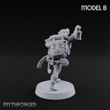 Torch And Map Bearing Tomb Raider B Miniature for Dungeons and Dragons, Pathfinder or other TTRPGs