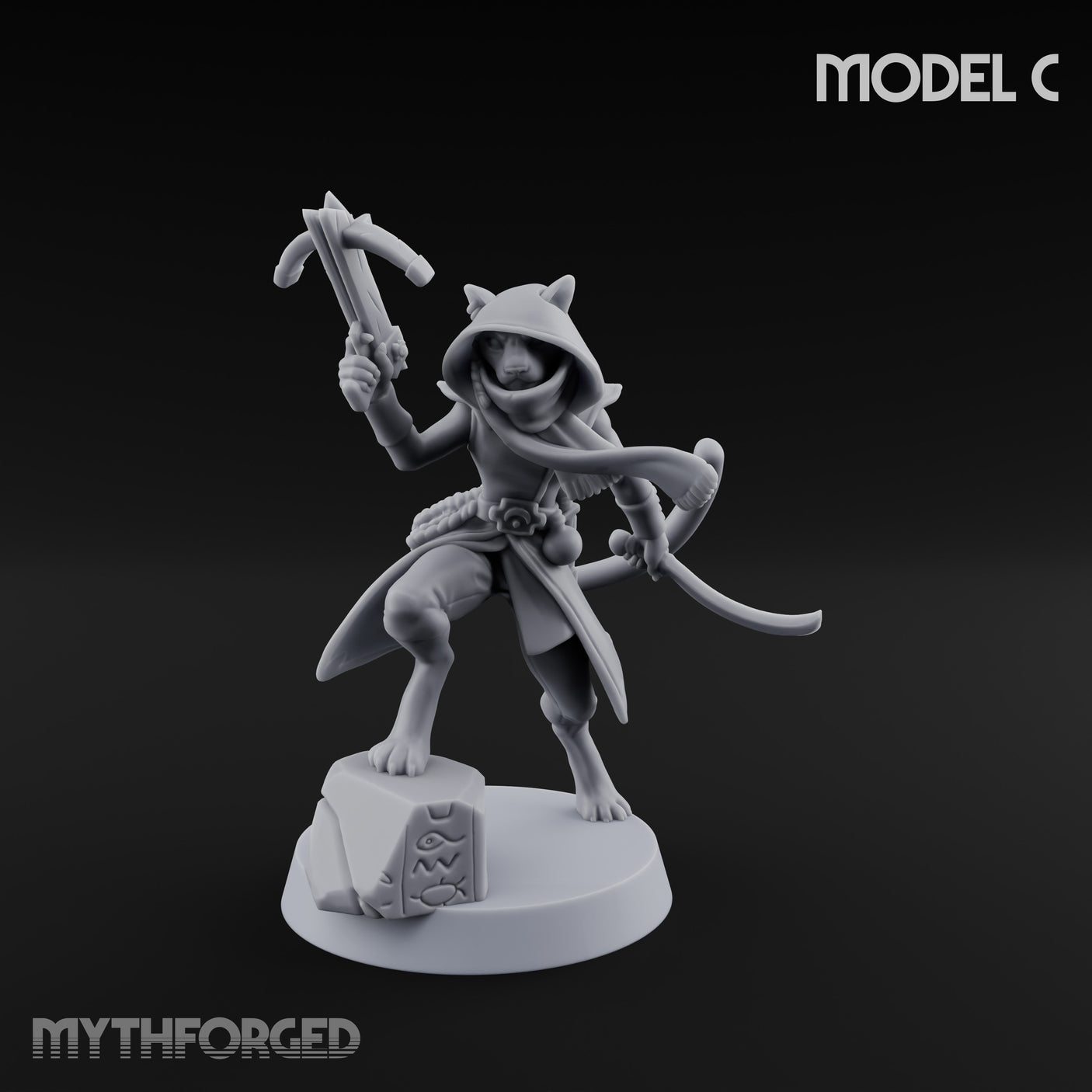 Torch And Map Bearing Tomb Raider C Miniature for Dungeons and Dragons, Pathfinder or other TTRPGs