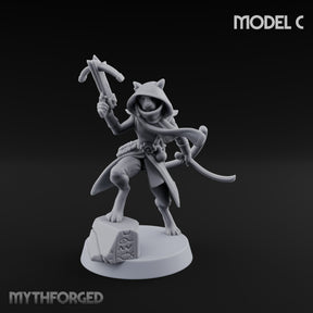 Torch And Map Bearing Tomb Raider C Miniature for Dungeons and Dragons, Pathfinder or other TTRPGs