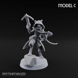 Torch And Map Bearing Tomb Raider C Miniature for Dungeons and Dragons, Pathfinder or other TTRPGs