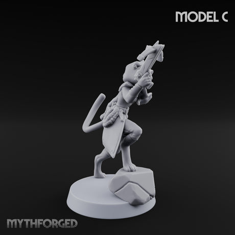 Torch And Map Bearing Tomb Raider C Miniature for Dungeons and Dragons, Pathfinder or other TTRPGs