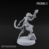 Torch And Map Bearing Tomb Raider C Miniature for Dungeons and Dragons, Pathfinder or other TTRPGs