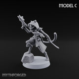 Torch And Map Bearing Tomb Raider C Miniature for Dungeons and Dragons, Pathfinder or other TTRPGs