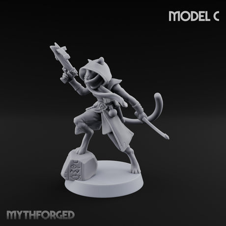 Torch And Map Bearing Tomb Raider C Miniature for Dungeons and Dragons, Pathfinder or other TTRPGs